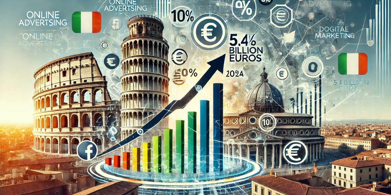Pubblicità online verso i 5,4 miliardi di euro quest’anno in Italia (+10%)
